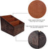 PU Leather TV Remote Control Holder with 3 Compartments, Nightstand Caddy Organizer, Storage Box for Media Accessories