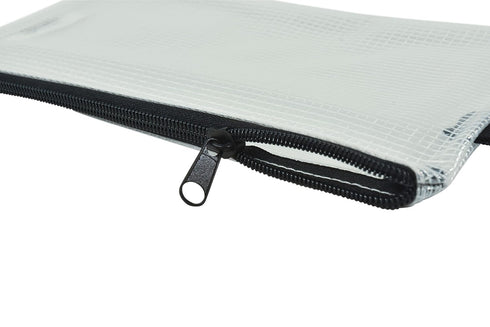 Sax Mesh Tool Case Pouches - 5 x 9 inches, Clear with Black Trim, Pack of 10