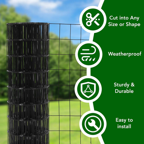 Elementool 16 2x3 inch 24 50 Gauge Hardware Cloth x ft Chicken Wire Fence Galvanized Steel Mesh Rolled Fencing