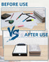 Metal Clipboard with Storage, Heavy Duty Aluminum Clipboards, Letter Size, Dual Storage Binder for Teacher, Nurse,