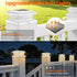 4x4 3.5x3.5 4-Pack 2 Brightever Solar Post Cap Lights, Outdoor Solar Powered Fence Post Lights Fit Vinyl/Wood Posts