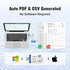 USB Temperature Data Logger -40?~140? Single Use Recorder with PDF CSV Report, 30000 Readings