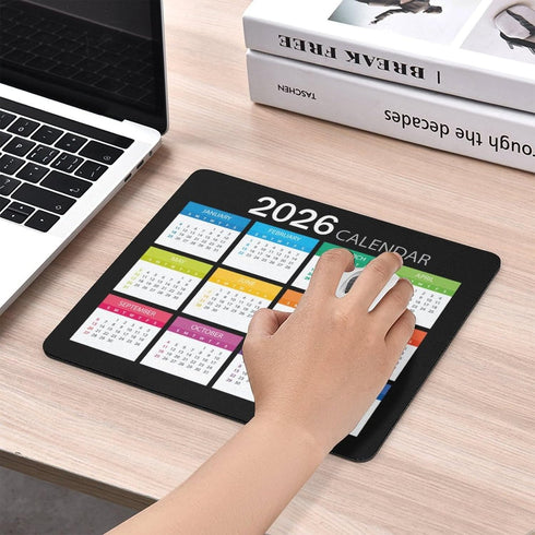 Akcdone 2026 (9.45x7.87 Mouse Pad Calendar,Computer Mouse Pads Calendars Non-Slip Rubber Desk Mat Mousepad Gaming