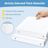 SUNEE 3 Ring Binder, 1 Inch, Clear View Binder, PVC-Free, Fit 8.5x11 Inches for School or Office