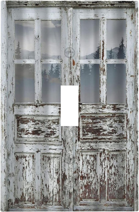 Rustic Farmhouse Decorative Switch Plate Covers, 1 Gang Wall Plate Single Toggle Light Switch Cover Plate for Bedroom