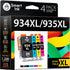 Smart Ink Compatible Ink Cartridge Replacement for HP 934 XL 935XL 934XL 935 High Yield 4 Combo Pack (Black & C/M/Y)