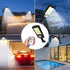 4 Pack 120 3 NUNET LED Solar Security Lights Outdoor, Motion Sensor with Remote Control, Modes Weatherproof, Dusk