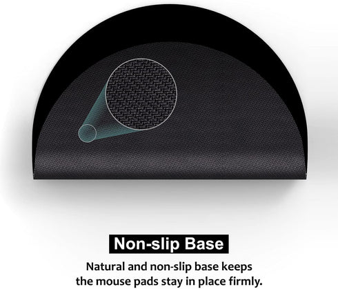 Audimi Mini Round Mouse Pad 6 x 6 Inch, Small Mouse Mat with Non-Slip Rubber Base for Laptop PC Office Working,
