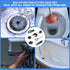 7PCS Drain Cleaner Combination Cutter Head Set, 16mm Manganese Steel for Drain Cleaning Machines