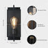 1-Light E26 Bathroom Light Fixture, Matte Black Vanity Lights Wall Sconce with Clear Glass Shade, Indoor Wall Lamp