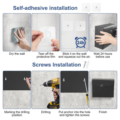 Bag,9.4x7.8x3.5 inches Sanitary Napkin Disposal Receptacle with Hygiene Disposal Bags and Trash Stainless Steel Wall