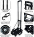 HUFATWINS 2 2 Folding Hand Truck,Portable Platform Luggage Cart Collapsible Dolly with Wheels & Ropes,Utility Portable
