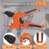 Zantle Pipe and Tube Cutter, Ratcheting Hose Cutter, One-hand Fast Cutting Tool for Less Than 1-1/4" O.D. PEX, PVC