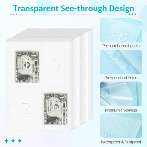 Sooez 100 Envelopes Money Saving Challenge - Savings Challenges Book with Envelopes, Flexible Saving $5050