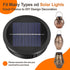 2 Pack 3.35in HELESIN Replacement Solar Light Parts, Lights Replacement Top,Waterproof Solar Light Inserts for Hanging