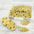4pcs Round Edge Hinge, Brass Butler Tray Hinge with Screws, 180 Degree Folding Flip Top Hinge for Furniture