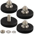 MUTUACTOR 4Pack Strong Neodymium Rubber Coated Magnets with M6 Threaded Studs,24lbs Anti-Slip