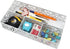 EasyPAG Desk Drawer Organizer with 3 Small Bins and 1 Long Bin, White
