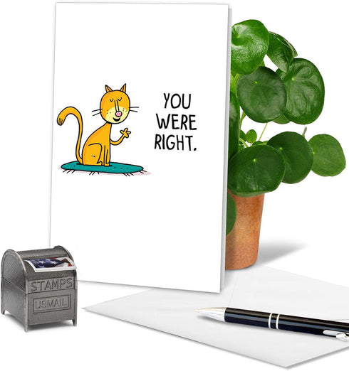 NobleWorks Funny Mother's Day Card with Envelope, Cartoon Greeting for Mom