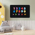 MaxGear 17.5" x 11.4" Black Metal Magnetic Board, Includes Dual Lock Tape and Screws for Wall Display