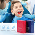 Annhua 300 Sheets Dental Articulating Paper, 100 Micron Red Plastic Dispenser, Easy to Use, 55 x 18 x 0.1mm