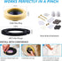 Toilet Flange with Wax Ring for Toilets, Replacement Kit Includes Bolts, PVC Toilet Flange Repair Kit