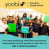 Yoobi 1 Inch Binder Set, 3-Ring Binders with 2 Pockets, Holds up to 220 Sheets, Perfect for School or Office, 4 Pack,