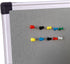 XBoard Grey Fabric Bulletin Board 36 x 24 inch, Wall Mounted Fabric Message Notice Board with Silver Aluminum Frame.