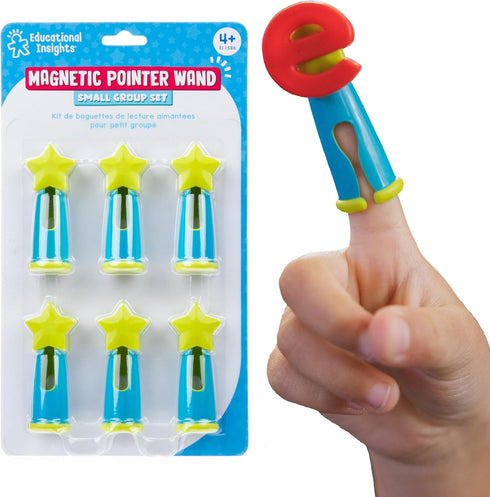 Educational Insights Magnetic Pointer Wand Small Group Set - Pointers for Classroom,