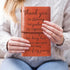 Thank You Gift for Women Men, Vintage Embossed Writing Leather Journal Notebook with Bookmark, Gifts for Teacher Boss