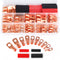 Copper Wire Lugs Terminal Connectors - 64Pcs Battery Cable Lugs Ends and 66Pcs Heat Shrink Tubing for AWG12 10 8 6 4 2
