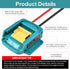 Power Wheels Adapter for Makita 18V Lithium Battery BL1830, BL1840, BL1850, Battery Converter for DIY RC Toys, Robotics