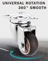 1.25 inch Swivel Caster Wheels Bearing Plate, Rolling Casters for Furniture and Workbench Cart, Set of 4