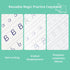 PracticeJQDEN 3-8 3D 5-Book Set Large Reusable Grooved Handwriting Practice Workbooks for Kids Ages Magic Disappearing