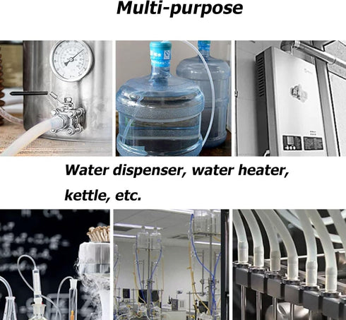 WOFICRET Pipe,Clear,5 10mm/1m Silicone Tubing, Home Brewing And Winemaking Silicone Tubing, High Temp Food Grade Tube