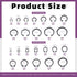 Swpeet 262Pcs 4 in 1 Snap Ring Pliers, 6 Sizes 4mm to 30mm, Alloy Steel External Retaining Rings Internal Circlip Kit