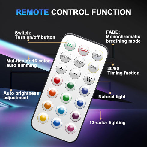 AnyEnjoy Remote,13 Dimmable 2 Function(6 Pack) Puck Lights with Colors Changeable LED Puck lightings Battery Powered