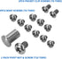 13-Piece Titanium Screw for Benchmade 535 Bugout, Mini Bugout 533 and Bailout 537, Complete Hardware Set Includes Pivot, Handle and Pocket Clip Screws, Titanium Primary Color by Qtcial