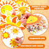 gisgfim 120 Pcs Sun Cutouts 12 Designs Bulletin Board Decorations for Happy Sunshine Spring Summer Party Supplies