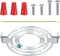 Eldraqth 125mm /4.9 Inches Light Fixture Mounting Bracket, Round Light Crossbar with Screws