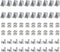 20 Sets 15 Series Connector 1515 Aluminum Extrusion Corner Piece with 20PCS Corner Bracket, 40PCS Screws, 1515 T Nut