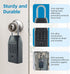 Smart Key Lock Box, with Fingerprint,Tuya APP,Password and Emergency Key Unlocked Methods, APP Remote Control