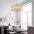 K9 Farmhouse Crystal Chandelier Gold Modern Crystal Ceiling Chandelier Lighting Fixture, Hanging Pendant Light Fixture