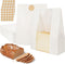 Aimyoo Homemade Sourdough Bread Bags, 13.7x8.3x3.5in 100 Pack White Bakery Bags with