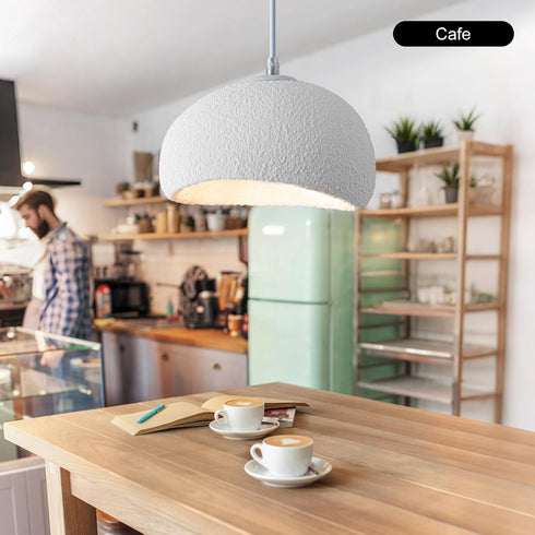 7.87in E26 (20cm/7.87in) Wabi Sabi Pendant Light Oval, Small Japanese Ceiling Fixture for Bedroom Bedside Entryway