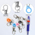 GAQWOK 6PCS Retractable Pen Holders - Clip on Pens for Badge Reel, Perfect Pen Holder for Lanyard, Nurses, and X-ray