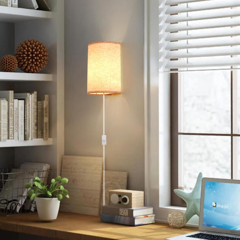 3 Set Plug in Wall Sconce, Colors Wall Sconces of Two, Industrial Plug in Wall Light, Wall Sconce Lighting On/Off