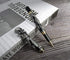 Jinhao Snake Roller Ball Pen, Black Color with Solid Metal Skull Head