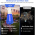 26Ft ST38 12+1 Bulbs 4th LAMPHOME Red White Blue LED String Lights, Patriotic Red White and Blue Lights Outdoor