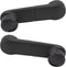 TRQ Driver & Passenger Side Window Crank Handle Set, Black Compatible with 86-08 Ford, 86-94 Mercury